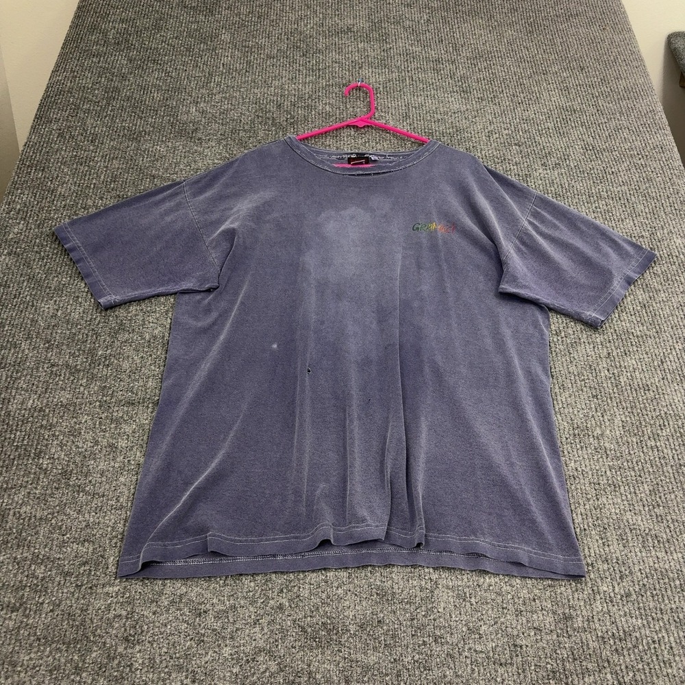 Vintage Gramicci T Shirt Mens L Purple Cotton Graphic Distressed Gorpcore 90s